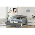 thumbnail image 3 of Clearance! Twin Wooden Daybed with 2 drawers, Sofa Bed for Bedroom Living Room,No Box Spring Needed,Gray, 3 of 9