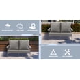 thumbnail image 7 of Boyel Living 54 inch Resin Outdoor Patio Lounge Chair Garden Sofa Park Yard Modern Furniture with Cushioned, 7 of 7