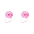 thumbnail image 4 of Yuarrent Tieback de cortina sin perforaciones, forma de flor bonita y elegante, decorativa para el hogar, dormitorio, parasol, cierre de Rosa 2piezas, 4 of 6
