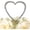 Silver, variant on Sparkling Collection Single Heart Cake Topper in Silver - Large