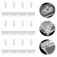 thumbnail image 6 of Howish hasp latches Acrylic Hinge Hasp 12 Sets Mini Buckle Lock for Jewelry Box Cabinet(2.17"X0.98"X0.79"), 6 of 9
