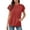 A-Red178, variant on Yuanlong Women's Tshirts Crew Neck Short Sleeve Pocketed Sweatshirt Style Tops Casual Solid Color Elegant Tee Shirts