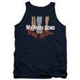 thumbnail image 2 of My Three Sons Shoes Logo Adult Tank Top Navy, 2 of 2