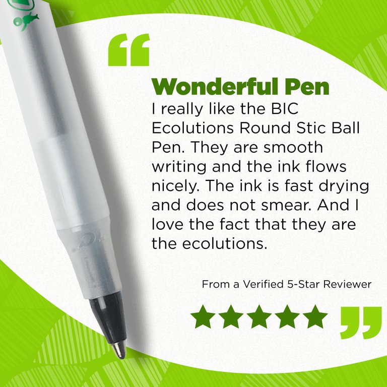 BIC Cristal Up Ballpoint Pen, Medium Point (1.2mm), Asstd Colors, 6-Ct,  Supplies