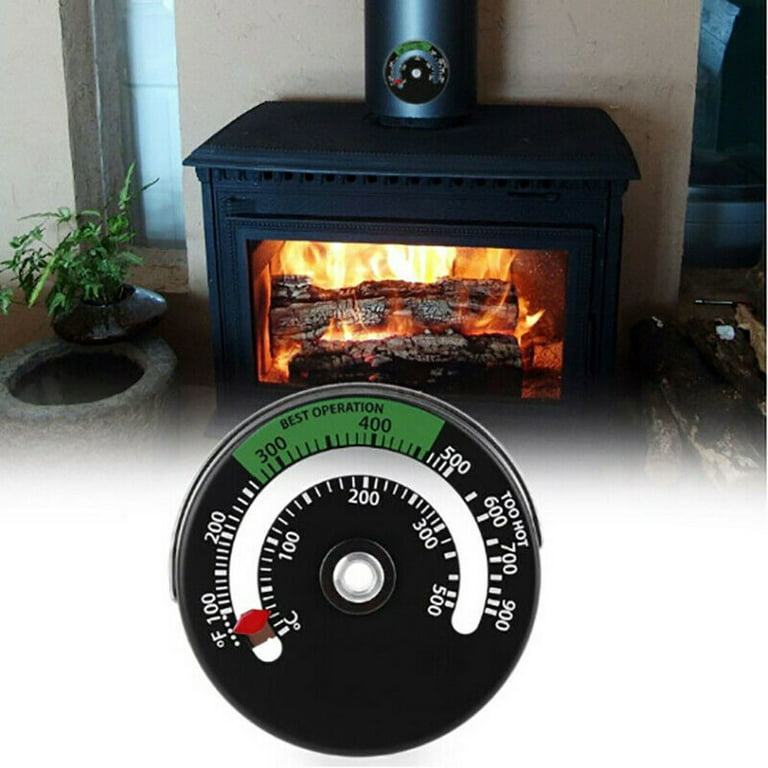 Mduoduo Magnetic Fireplace Stove Thermometer Fire Place Temperature 