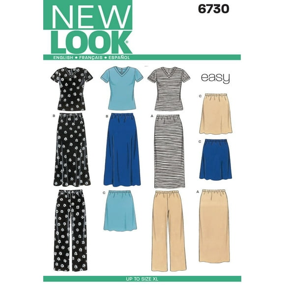 New Look Motif Couture 6730 Missies Séparés, Taille A (Petit - Moyen - Grand - Très Grand)