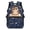 Owl Math Design, variant on POLERO Zipper Backpack for Outdoor Activities Daily Use, Polyester Fabric Large Capacity Travel Ruckpack, Cute Floral Crown Owl Print