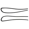 thumbnail image 2 of 2PCS Window Glass Molding RH & LH For HONDA CR-X CRX EF8 1988-1991, 2 of 10