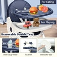 thumbnail image 5 of YYW 4-In-1 Foldable Baby High Chair,Portable Highchair with 2-Layer Dining Plate & Toy Rack,Blue, 5 of 10