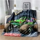 thumbnail image 1 of Monster Jam Grave Digger Truck Hot Wheels manta de sofá ligera y cálida, manta de aislamiento, cama, oficina, coche, manta de rodilla, 1 of 4