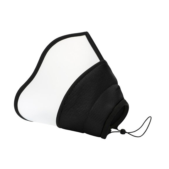 Cono para perros y gatos, suministros cómodos para mascotas, Collar de recuperación para gatos y gatitos para baño de mascotas XL Negro