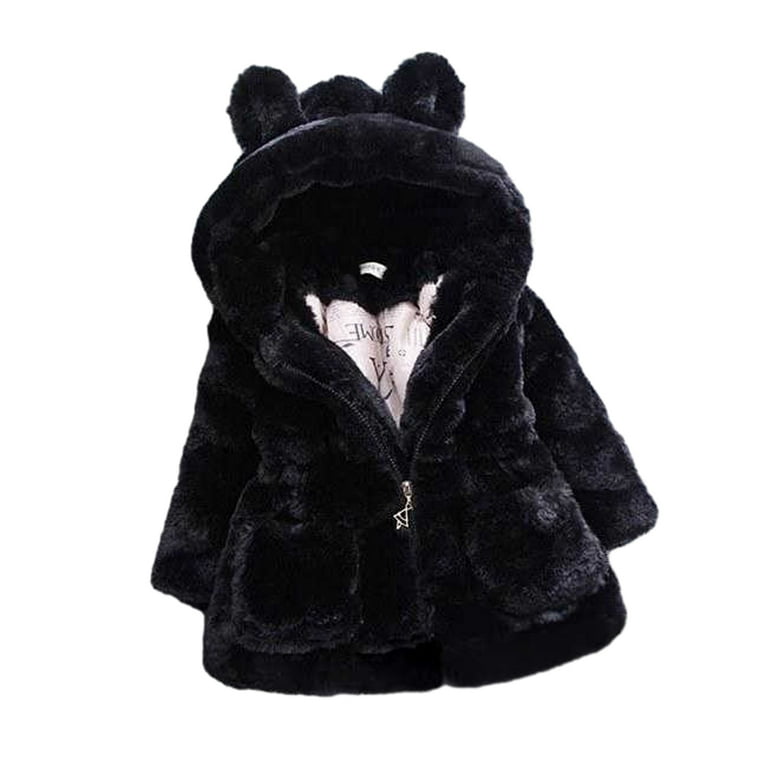 Esaierr Baby Kids Ears Hooded Sandwich Cotton Jacket Girls 9M- 8Y