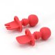 thumbnail image 1 of Juego de tenedor y cuchara ZHAOCHENG silicona autoalimentación rojo, 1 of 4