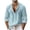 Light Blue, variant on StSilkitty Button down Shirts for Men Cotton Linen Long Sleeve Collared Shirt Lightweight Casual Beach Vacation Tops