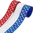 thumbnail image 1 of HAOAN 20Yards Blue Sky White Clouds Ribbon 1 Inch Wide Sky Clouds Polyester Ribbon 0.3mm Thick White and Blue Decorative Ribbon, 1 of 7