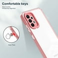 thumbnail image 7 of SaniMore for Samsung Galaxy A53 5G Case Slim Transparent [Not Yellowing Technology], Rugged PC & TPU Bumpers Built-in Detachable Lens Protector Shockproof Protective Cover, Pink, 7 of 7