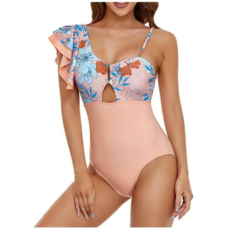 

Womens Swimsuits Two Piece Print Straps Swimdress Swimsuits Tankini