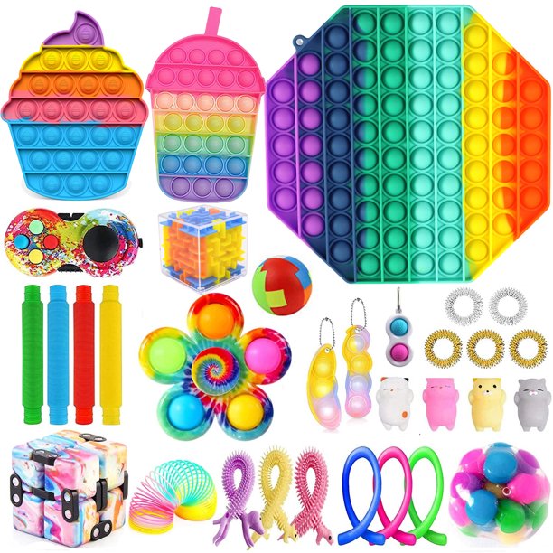 Fidget Toy Fidgetget Hand Toys Pack, Stress Relief Balls Sensory