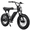 BLACK-X1S-Single battery, variant on MACFOX X1S 750W Electric Bike for Adults & Teens, 20 MPH, 28-Mile Range, 20"x4" Fat Tire E-Bike for City Commuting, School Riding, and Daily Travel