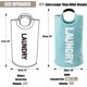thumbnail image 3 of Cesto para la ropa sucia de 90 l, bolsa para la colada, cestas de gran capacidad, plegable, color azul claro, L, 3 of 5