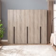 thumbnail image 2 of Lee Wardrobe Closet 1.0 from Engineered Wood in Rustic Gray - Set of 3, 2 of 16