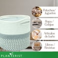 thumbnail image 4 of Planterist Cesta Organizadora Mediana Tejida – Algodón Lavable, Plegable y Portable – Multiusos 30x18.5 cm para Almacenaje, Decoración y Ropa Sucia (Cocula), 4 of 9