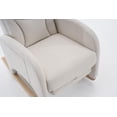 thumbnail image 5 of Tabaray Rocking Chair, Modern Accent Armchair with Adjustable Footrest, High Backrest, UpholsteredGlider Rocker Chair with for Bedroom Living Room, Nursery, 5 of 9