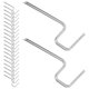 thumbnail image 1 of OULII 30Ud Colgadores Metálicos Resistentes Para Paredes De Inoxidable Para Cuadros En Hogar, 1 of 8