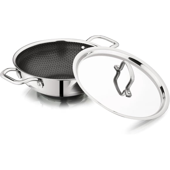 Kadai Vinod Nutri-Tech Triply Antiadherente para Cocina India 20 cm