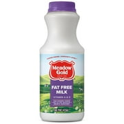Meadow Gold Fat Free Milk with Vitamin A and Vitamin D, Skim Milk Pint - 1 Container