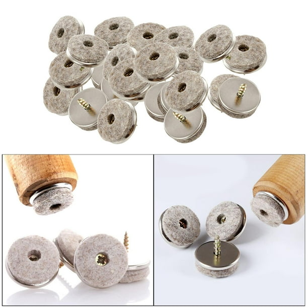 Protectores de Piso Pata Muebles 24 Piezas Almohadillas de fieltro 22 mm Macarena Cojines de fieltro para sofá de muebles