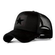 American Flag Baseball Cap, Black