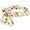 White, variant on Didog Cute Floral Personalized Dog Collar with Big Bow Tie Pet Name ID Tag Engraved