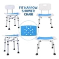 thumbnail image 5 of Bathroom Shower Chair Shower Chair Folding Bath Chair For The Elderly Adhesive Non-slip Warm Cushion (only Blue Cushion Without Chair), 5 of 5