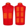 thumbnail image 4 of Hearth & Gear 9 Area Heating Vest Unisex Outdoor Warm Clothing Heated For Riding Skiing Fishing USB Plug In Heated Vests Hand Heating Pads under Desk Exercise under The Desk Bike Pedal Happy Heat, 4 of 7