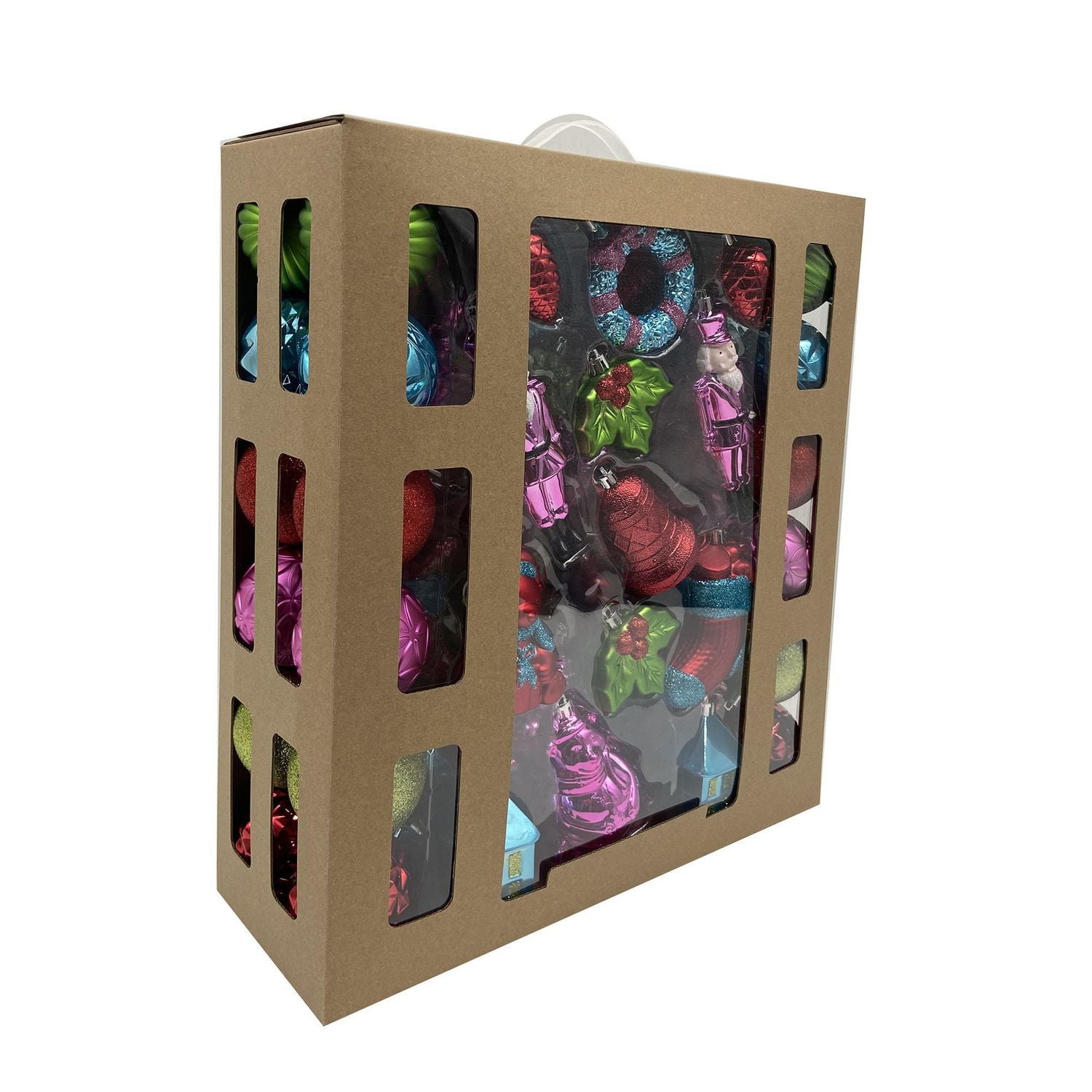 Lot de 50 décorations emblématiques de Noël incassables, Thème fantaisie