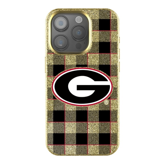 Keyscaper Georgia Bulldogs Plaid Bling iPhone Case