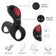 thumbnail image 2 of Silicona Falo Anillo Vibrador 9 Modos de Vibración Control Remoto Sexual yeacher Producto vivo, 2 of 6