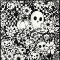 thumbnail image 2 of Halloween DIY Coloring Blanket with 24 Markers for Adults Kids, Color Your Own Washable Velvet Throw, Spooky Party Gift Decor, 2 of 5