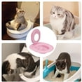 thumbnail image 3 of Cat Toilet Seat Training Kit - 15.35x14.37 inches Cats Toilet Trainer | Litter Box Trainér | Reusable Urinal Seat Potty | Hygiene for Potty Train, 3 of 7