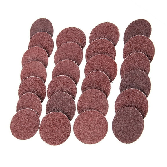 SagaSave 25 Pcs 2" 50mm Roll Lock Sanding Discs Grit P24-P240 Surface Conditioning Discs Grind Polish
