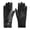 Black, variant on BadPiggies Winter PU Leather Suede Gloves for Women, Warm Thermal Touchscreen Texting Dress Driving Motorcycle Gloves Fleece Lining (Brown)