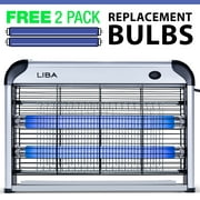 Liba 2800V Indoor Electric Insect Killer with 2 Pack Replacement Bulbs