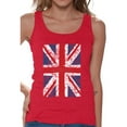 thumbnail image 1 of Awkward Styles Jack Flag Tank Top Stylish T Shirt for Ladies Tank Top for Girlfriend Patriotic Shirt United Kingdom Flag Shirt for Her England Lovers Tank Top for Sister New England, 1 of 4