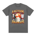 thumbnail image 5 of Camiseta con estampado gráfico tolerante al lactosa, camisetas de manga corta a la moda Vintage para hombre, camisetas informales acogedoras de gran tamaño 100% algodón, 5 of 5
