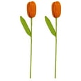 thumbnail image 1 of 2 piezas de tejido hecho a mano de un solo tulipán romántico regalo de San Valentín para esposa, flores de tulipán para la entrega del día de la madre, 1 of 6