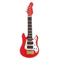 thumbnail image 1 of 1:12 Miniature Guitar Model Birch Painted Surface Lifelike Decorative Miniature Guitar Ornament for Dollhouse Red Electric, 1 of 4