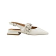 thumbnail image 4 of Flat Balerina Para Dama Salamandra® Beige Elegante Oficina cafe 25.5, 4 of 7