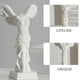 thumbnail image 5 of Estatua de la diosa Victoria alada, Victoria de Samotracia, escultura de resina, figura romana griega de Victoria, para decoración del hogar y la oficina, color blanco, 5 of 7