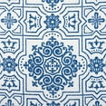 thumbnail image 3 of Martha Stewart Stripe Medallion Cotton Kitchen Towel Set, Blue, 2 Piece, 3 of 4